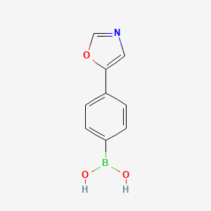 molecular formula C9H8BNO3 B13982561 (4-(Oxazol-5-yl)phenyl)boronic acid 