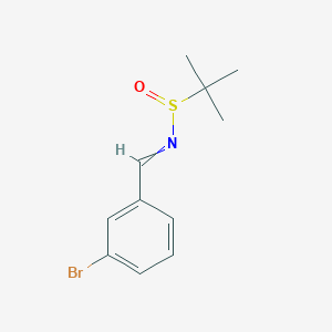 molecular formula C11H14BrNOS B13982569 N-(3-Bromobenzylidene)-2-methylpropane-2-sulfinamide 