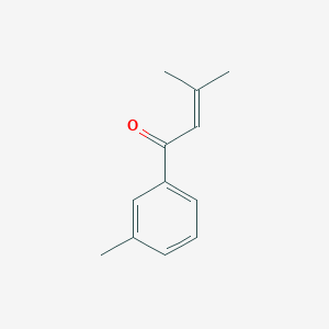 molecular formula C12H14O B13982574 3-Methyl-1-(m-tolyl)but-2-en-1-one 