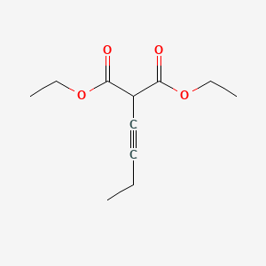 molecular formula C11H16O4 B13982607 Diethyl (but-1-yn-1-yl)propanedioate CAS No. 117500-14-8