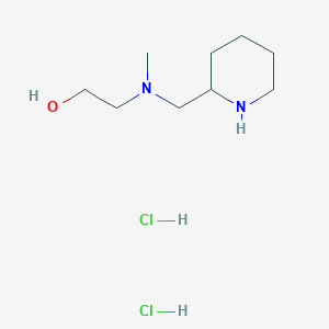 molecular formula C9H22Cl2N2O B1398265 2-[Methyl(2-piperidinylmethyl)amino]-1-ethanol dihydrochloride CAS No. 1220035-89-1