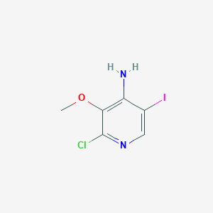 molecular formula C6H6ClIN2O B13982670 2-Chloro-5-iodo-3-methoxypyridin-4-amine 