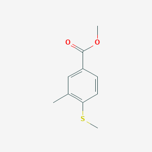 molecular formula C10H12O2S B13982673 Methyl 3-methyl-4-(methylthio)benzoate 