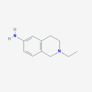 molecular formula C11H16N2 B13982698 2-Ethyl-1,2,3,4-tetrahydroisoquinolin-6-amine 