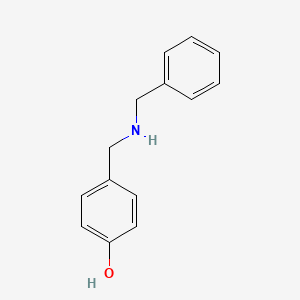 molecular formula C14H15NO B13982736 4-[(Benzylamino)methyl]phenol CAS No. 52447-51-5