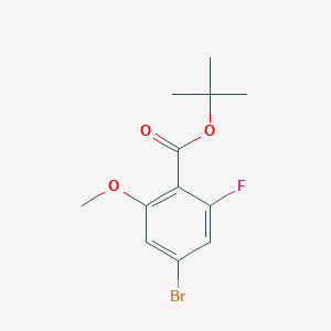 molecular formula C12H14BrFO3 B13982738 Tert-butyl 4-bromo-2-fluoro-6-methoxybenzoate 