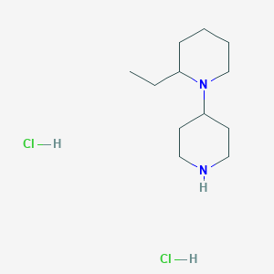 molecular formula C12H25ClN2 B1398275 2-Ethyl-1,4'-bipiperidine dihydrochloride CAS No. 1220020-11-0