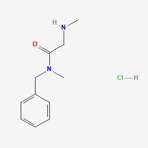 molecular formula C11H17ClN2O B1398276 N-Benzyl-N-methyl-2-(methylamino)acetamide hydrochloride CAS No. 1220033-30-6