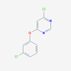 molecular formula C10H6Cl2N2O B13982774 4-(3-Chlorophenoxy)-6-chloropyrimidine 