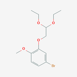 molecular formula C13H19BrO4 B13982793 2-(2,2-Diethoxyethoxy)-4-bromo-1-methoxybenzene 