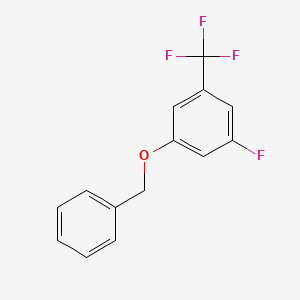 molecular formula C14H10F4O B13982795 1-(Benzyloxy)-3-fluoro-5-(trifluoromethyl)benzene 