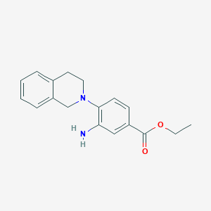 Ethyl 3-amino-4-[3,4-dihydro-2(1H)-isoquinolinyl]-benzoate