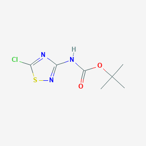 molecular formula C7H10ClN3O2S B13982896 Tert-butyl 5-chloro-1,2,4-thiadiazol-3-ylcarbamate 