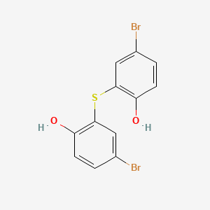 molecular formula C12H8Br2O2S B13982920 2,2'-Thiobis[4-bromophenol] CAS No. 5336-22-1