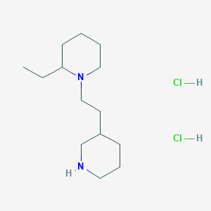 2-Ethyl-1-[2-(3-piperidinyl)ethyl]piperidine dihydrochloride
