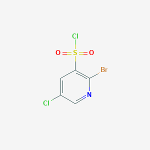 molecular formula C5H2BrCl2NO2S B13982936 2-Bromo-5-chloropyridine-3-sulfonyl chloride 