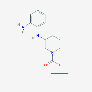 molecular formula C16H25N3O2 B13982958 Tert-butyl 3-(2-aminophenylamino)piperidine-1-carboxylate 