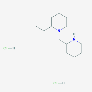 molecular formula C13H28Cl2N2 B1398296 2-Ethyl-1-(2-piperidinylmethyl)piperidine dihydrochloride CAS No. 1219963-89-9