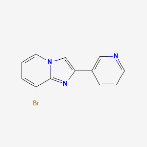 molecular formula C12H8BrN3 B13982993 3-{8-Bromoimidazo[1,2-a]pyridin-2-yl}pyridine 