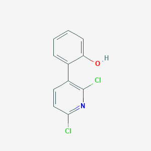 molecular formula C11H7Cl2NO B13983014 2-(2,6-Dichloropyridin-3-yl)phenol 