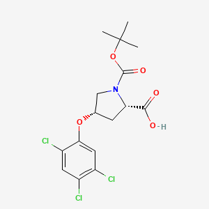 (2S,4S)-1-(tert-Butoxycarbonyl)-4-(2,4,5-trichlorophenoxy)-2-pyrrolidinecarboxylic acid