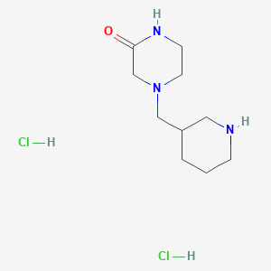 4-(Piperidin-3-ylmethyl)piperazin-2-one dihydrochloride