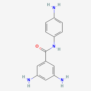 molecular formula C13H14N4O B13983067 3,5-diamino-N-(4-aminophenyl)benzamide 