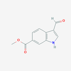 molecular formula C11H9NO3 B139831 Methyl 3-formylindole-6-carboxylate CAS No. 133831-28-4