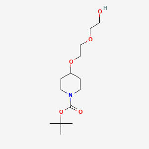 molecular formula C14H27NO5 B13983101 Tert-butyl 4-(2-(2-hydroxyethoxy)ethoxy)piperidine-1-carboxylate 