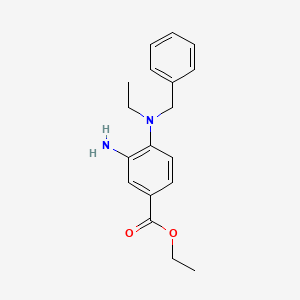 Ethyl 3-amino-4-[benzyl(ethyl)amino]benzoate