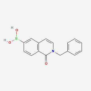 molecular formula C16H14BNO3 B13983116 (2-Benzyl-1-oxoisoquinolin-6-yl)boronic acid 