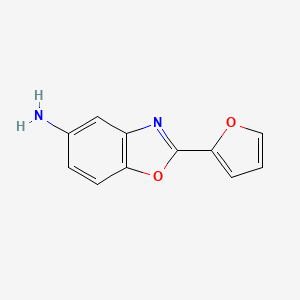 molecular formula C11H8N2O2 B13983127 2-(Furan-2-yl)-1,3-benzoxazol-5-amine CAS No. 52331-73-4