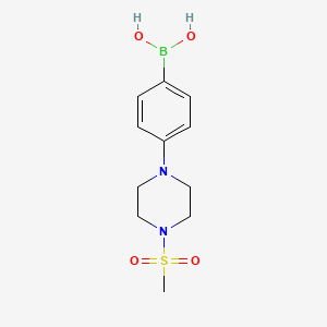 molecular formula C11H17BN2O4S B13983135 (4-(4-(Methylsulfonyl)piperazin-1-yl)phenyl)boronic acid CAS No. 1384955-16-1