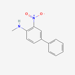 molecular formula C13H12N2O2 B13983145 n-Methyl-3-nitrobiphenyl-4-amine CAS No. 25877-78-5