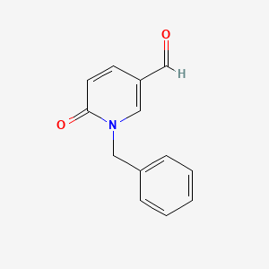 molecular formula C13H11NO2 B13983211 1-Benzyl-6-oxo-1,6-dihydropyridine-3-carbaldehyde 