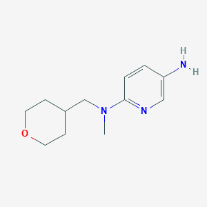 molecular formula C12H19N3O B1398322 N2-Methyl-N2-(tetrahydro-2H-pyran-4-ylmethyl)-2,5-pyridinediamine CAS No. 1219967-63-1