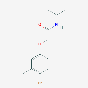 molecular formula C12H16BrNO2 B13983248 2-(4-bromo-3-methylphenoxy)-N-(propan-2-yl)acetamide 