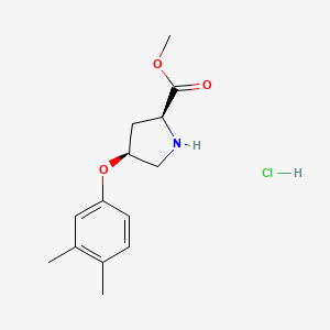 Methyl (2S,4S)-4-(3,4-dimethylphenoxy)-2-pyrrolidinecarboxylate hydrochloride