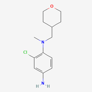 2-chloro-1-N-methyl-1-N-(oxan-4-ylmethyl)benzene-1,4-diamine