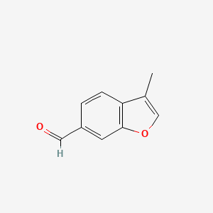 molecular formula C10H8O2 B13983310 3-Methylbenzofuran-6-carbaldehyde 