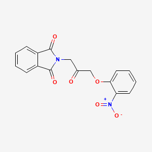 molecular formula C17H12N2O6 B13983327 2-[3-(2-nitrophenoxy)-2-oxopropyl]-1H-isoindole-1,3(2H)-dione CAS No. 54252-53-8