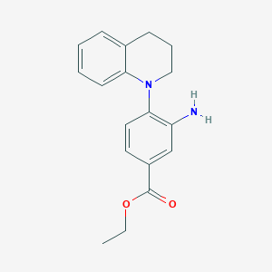 Ethyl 3-amino-4-[3,4-dihydro-1(2H)-quinolinyl]-benzoate
