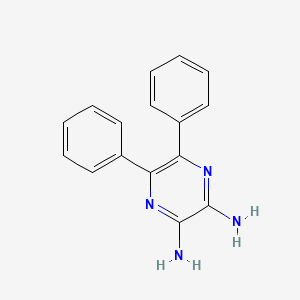 molecular formula C16H14N4 B13983374 5,6-Diphenylpyrazine-2,3-diamine CAS No. 64163-37-7