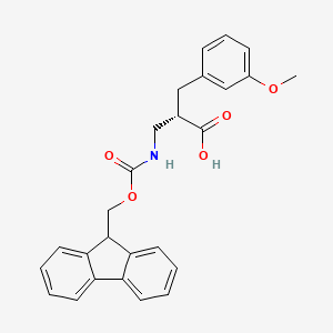 molecular formula C26H25NO5 B13983387 Fmoc-(s)-3-amino-2-(3-methoxybenzyl)propanoic acid 