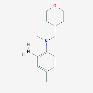 N~1~,4-Dimethyl-N~1~-(tetrahydro-2H-pyran-4-ylmethyl)-1,2-benzenediamine