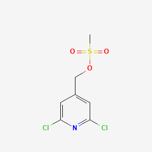 molecular formula C7H7Cl2NO3S B13983401 (2,6-Dichloropyridin-4-yl)methyl methanesulfonate 