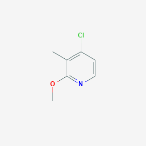 molecular formula C7H8ClNO B13983404 4-Chloro-2-methoxy-3-methylpyridine 