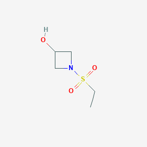molecular formula C5H11NO3S B13983427 1-(Ethylsulfonyl)azetidin-3-ol 