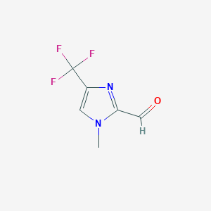 molecular formula C6H5F3N2O B13983457 1-Methyl-4-(trifluoromethyl)-1H-imidazole-2-carbaldehyde 