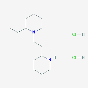 molecular formula C14H30Cl2N2 B1398347 2-乙基-1-[2-(2-哌啶基)乙基]哌啶二盐酸盐 CAS No. 1219964-00-7